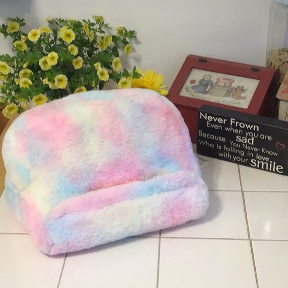 Fluffy Rainbow Book/iPad/Tablet Pillow - Picture 2 of 6
